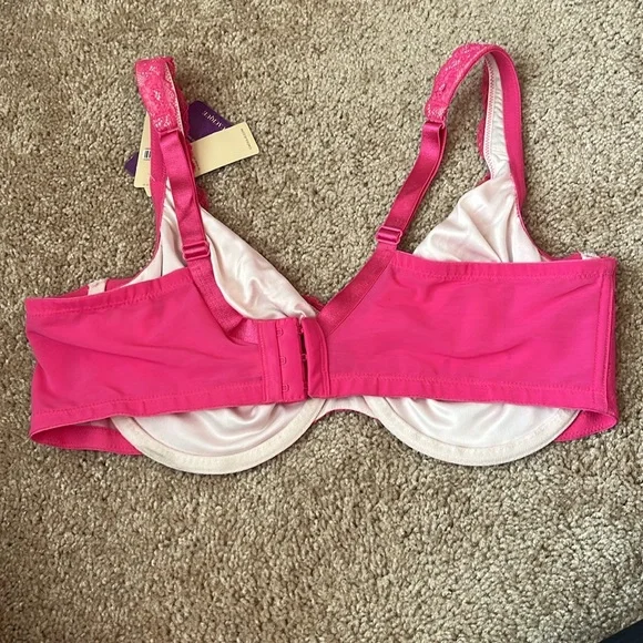 NWT Cacique Pink Lace Bra - Picture 8 of 14